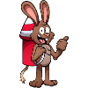 Rabbit With Firework Jetpack