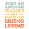 Instructor skiing retro