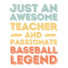 Teacher baseball retro