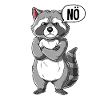 Waschbär Nö