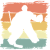 Ice Hockey Goalie Retro