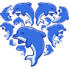 Herz Delfin
