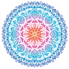 Regenbogen Mandala