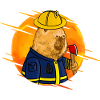 Capybara Firefighter