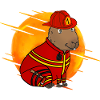Capybara Firefighter