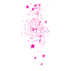 girls night,stars,pink,pink,girly,