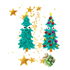 Glitter,Christmas, Tree, Christmas Tree