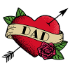 Heart Tattoo Dad
