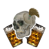Bier Schädel