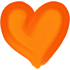 Heart orange gift idea