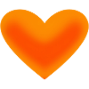 Heart orange gift idea