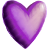 Herz lila violett Geschenkidee