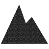 Minimalist mountain range