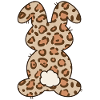 Leopard Mønster Kanin Påskekanin til børn