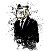Graffiti élégant tigre
