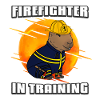 Firefighter in training