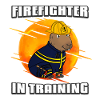 Firefighter in training