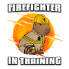 Firefighter in training