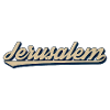 Jerusalem Lettering Design