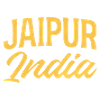 Jaipur Indien Goldschrift Design