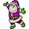 Happy Santa Claus Purple