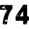 74 Maillot numéro