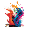 Ein Spritzer Farben
