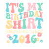Chemise d’anniversaire surtout depuis 2016