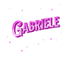 Gabriele's name personalized