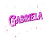 Gabriela's name personalized