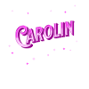 Carolin's name personalized