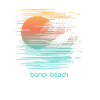 Artistic Bondi Beach Australia Palm Tree Vacation