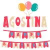 Agostina maglietta buon compleanno happy birthday