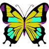 Bunter abstrakter Schmetterling