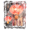 Lanterne rosse giapponesi lampioni notturni lampioni