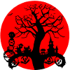 Helloween Tree with Houses