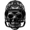 Skull helmet American football