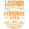 1955 February Birthday Legend