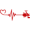 Fishing reel heartbeat