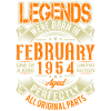 1954 February Birthday Legend