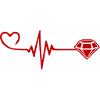 Diamond Pulse Heart Love