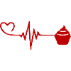Muffin Pulse Heart Love
