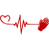 Praying Pulse Heart Love