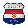 Osijek Croatie Drapeaux Design d'armoiries