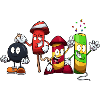 Fireworks Characters