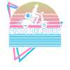 Pizza delivery retro