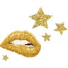 Bouche et étoiles