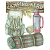 Camping, Camping-Nerd, Rucksack, lustiger Spruch