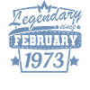 February 1973 Retro Birthday