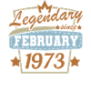 Février 1973 Rétro Anniversaire